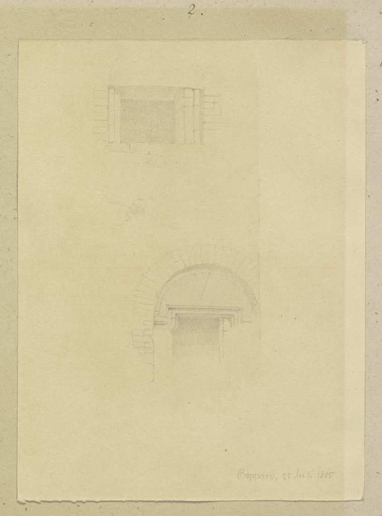 Portal eines Gebäudes in Boppard, Carl Theodor Reiffenstein