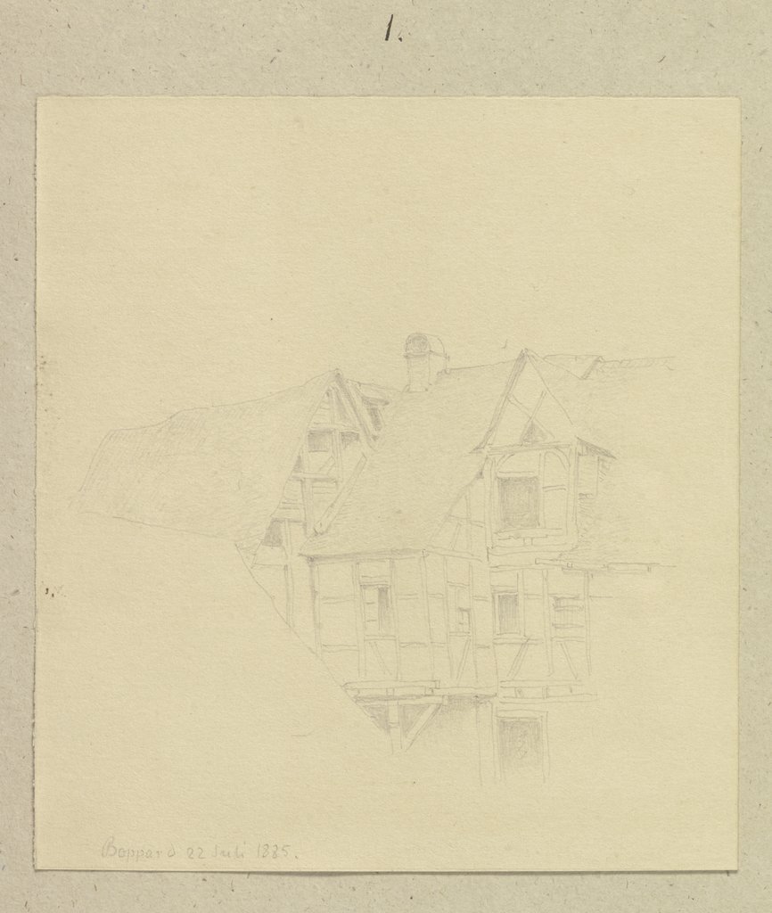 Gebäudeensemble aus Fachwerkhäusern in Boppard, Carl Theodor Reiffenstein