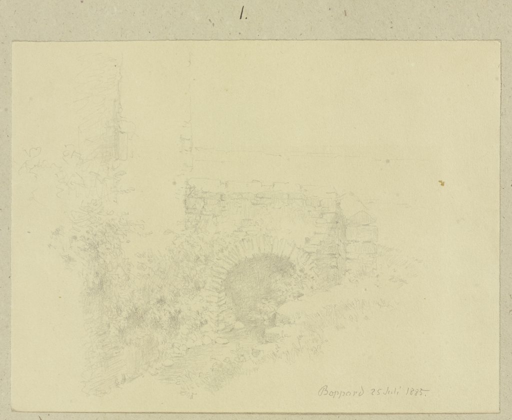 Steinbrücke in Boppard, Carl Theodor Reiffenstein