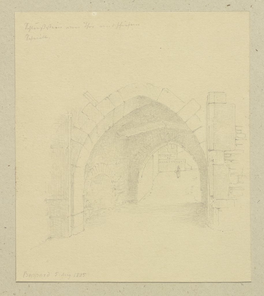 Archway in Boppard, Carl Theodor Reiffenstein