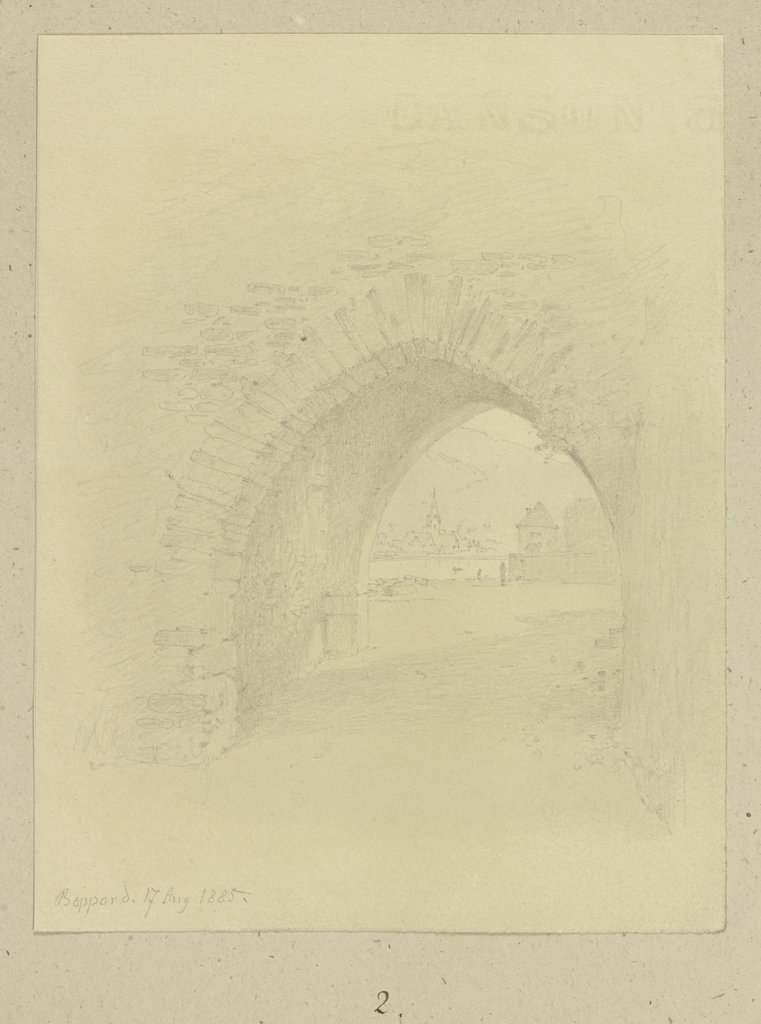 Archway in Boppard, Carl Theodor Reiffenstein