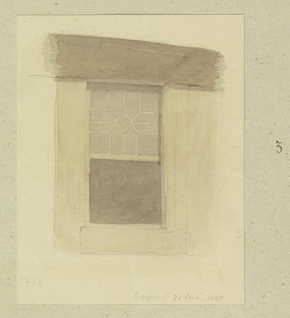 Window in Boppard, Carl Theodor Reiffenstein