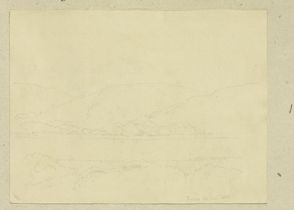 Flusslandschaft bei Filsen, Carl Theodor Reiffenstein