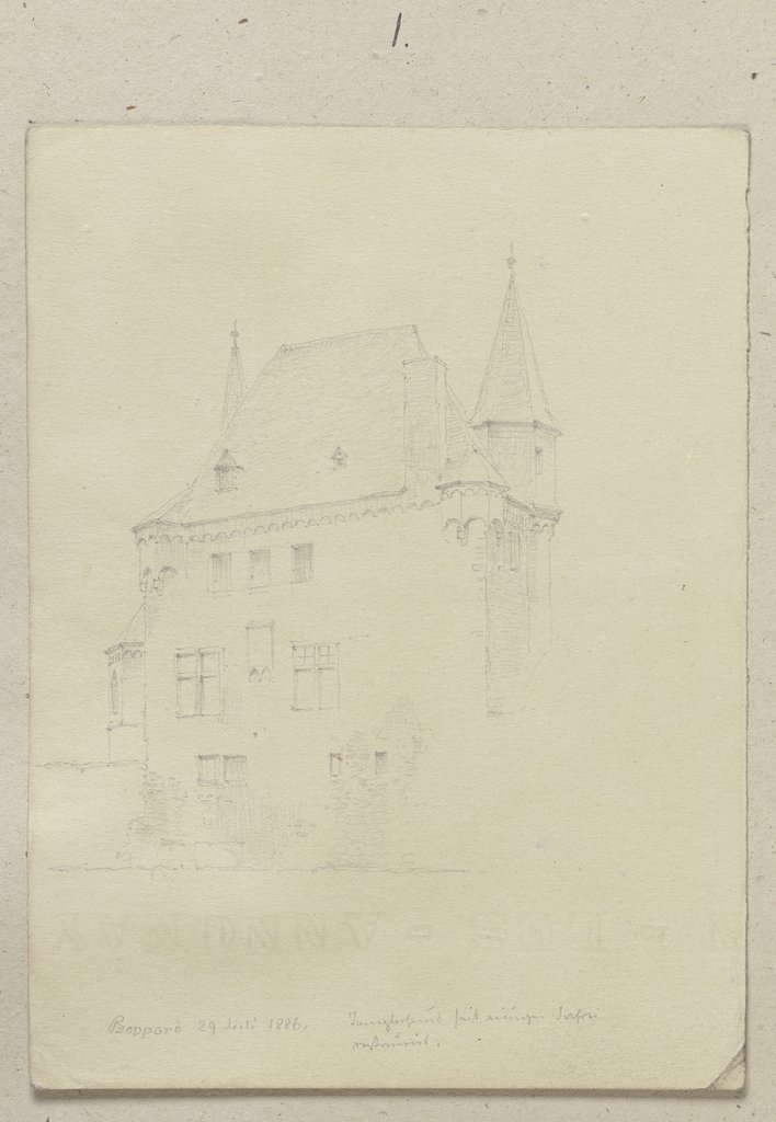 Templar House in Boppard, Carl Theodor Reiffenstein