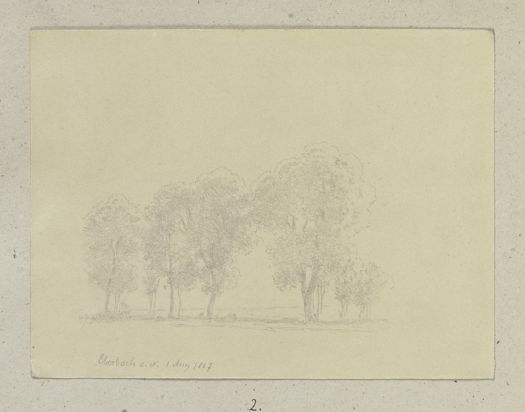 Row of trees, Carl Theodor Reiffenstein