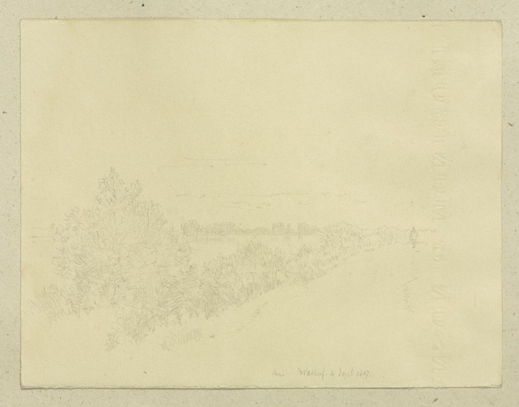 Shore section near Walluf, Carl Theodor Reiffenstein