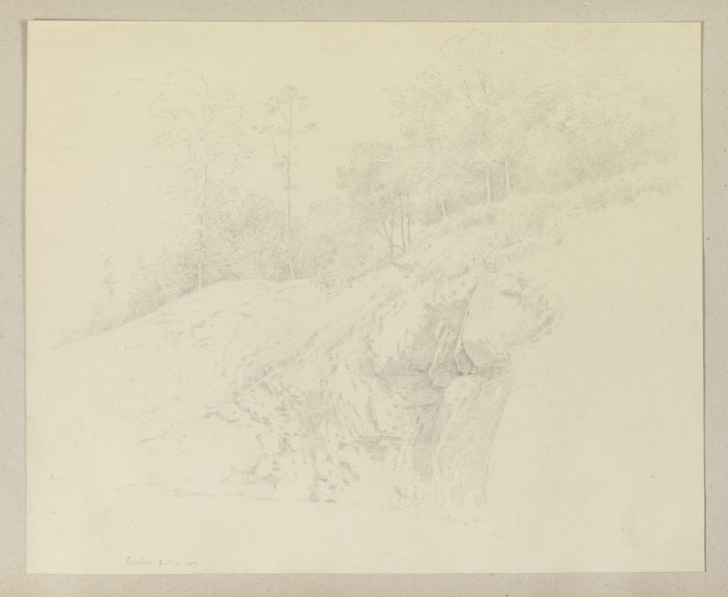 Felswand bei Eppstein, Carl Theodor Reiffenstein