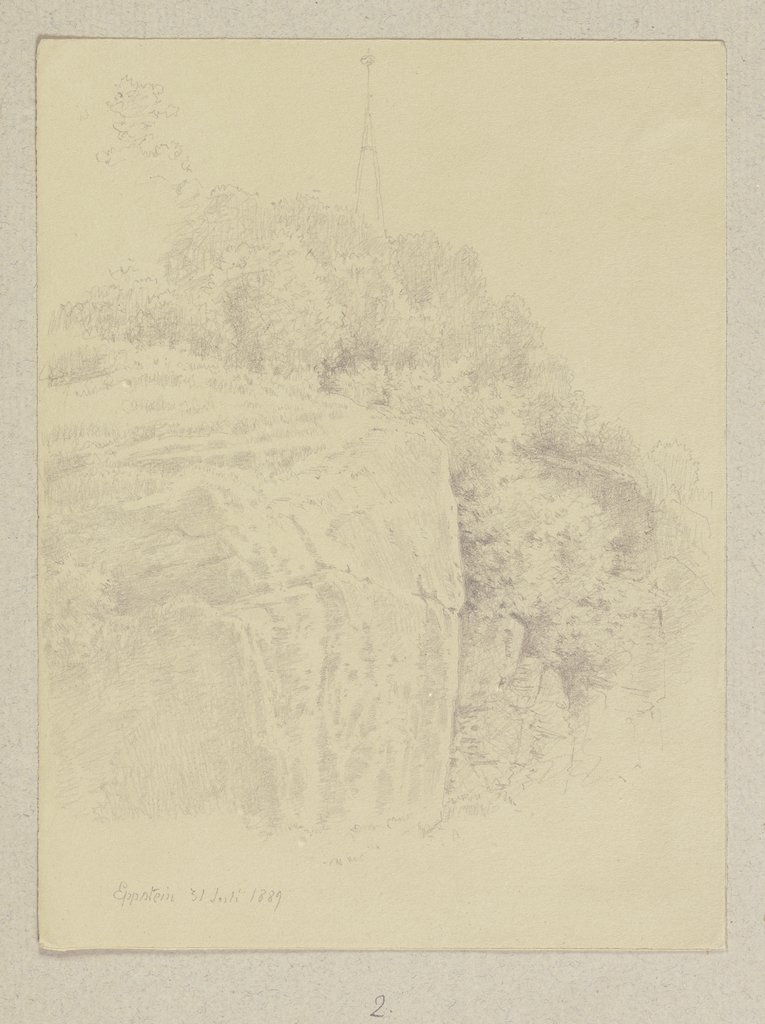 Felswand, Carl Theodor Reiffenstein
