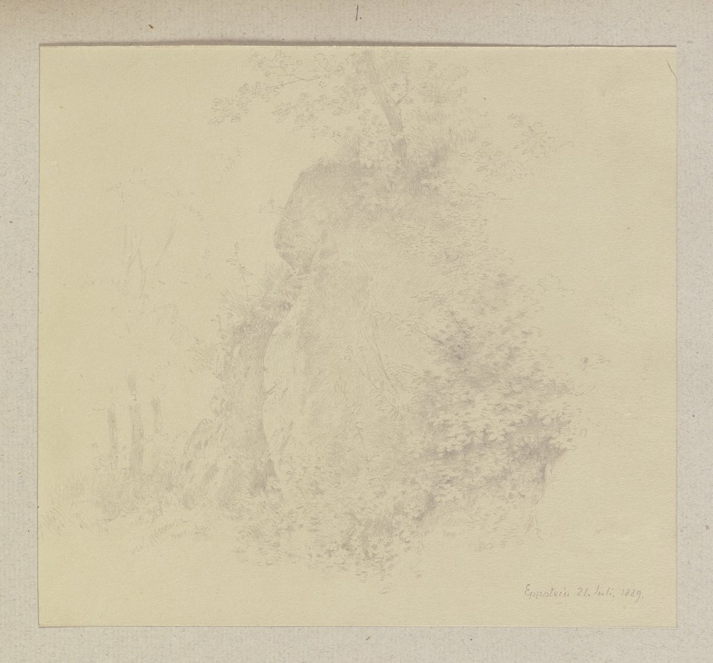 Overgrown rock, Carl Theodor Reiffenstein