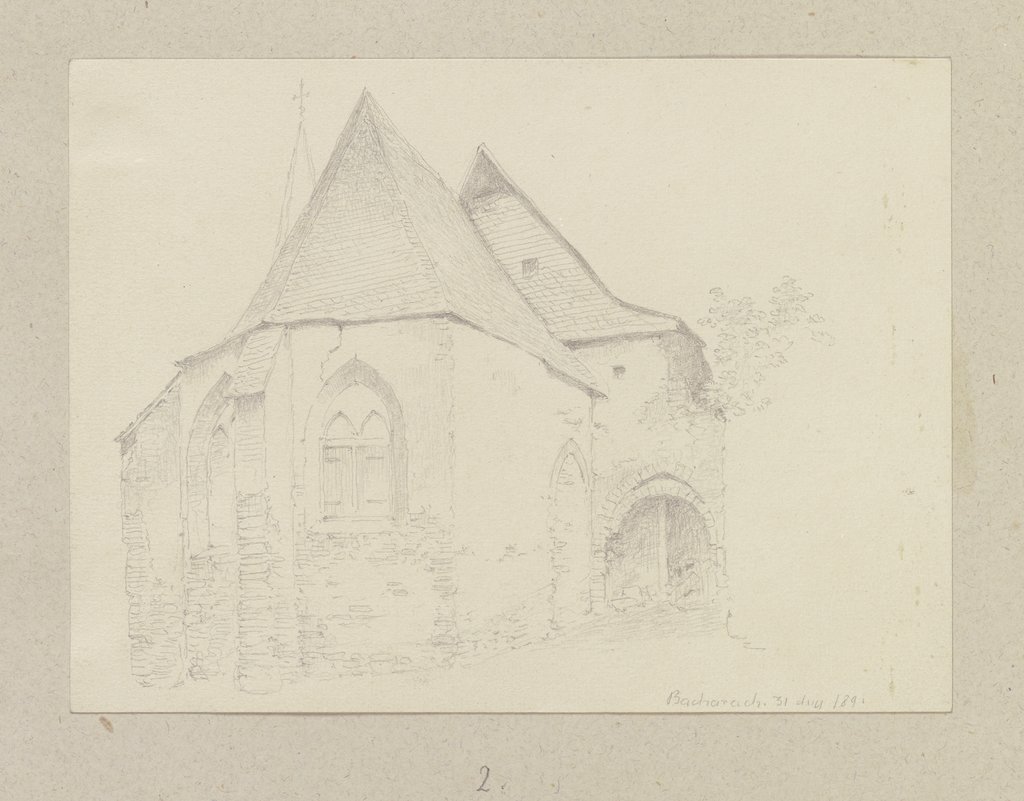 Chor der , Heilig-Geist-Kapelle in Bacharach, Carl Theodor Reiffenstein