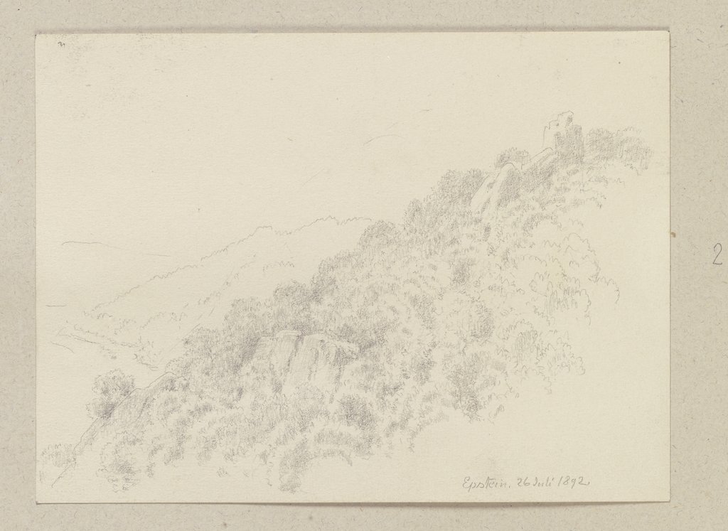 Forest slope near Eppstein, Carl Theodor Reiffenstein
