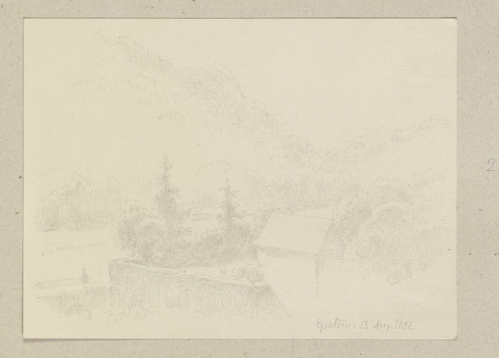 View across a valley near Eppstein, Carl Theodor Reiffenstein