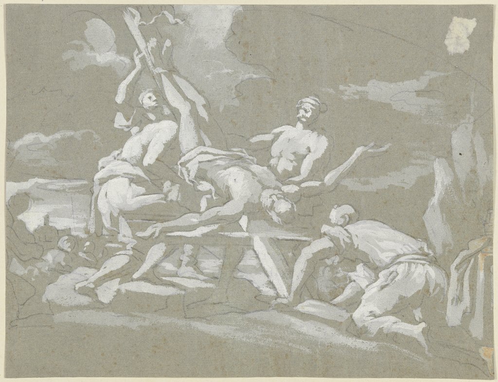 Kreuzigung Petri, Italienisch, 18. Jahrhundert