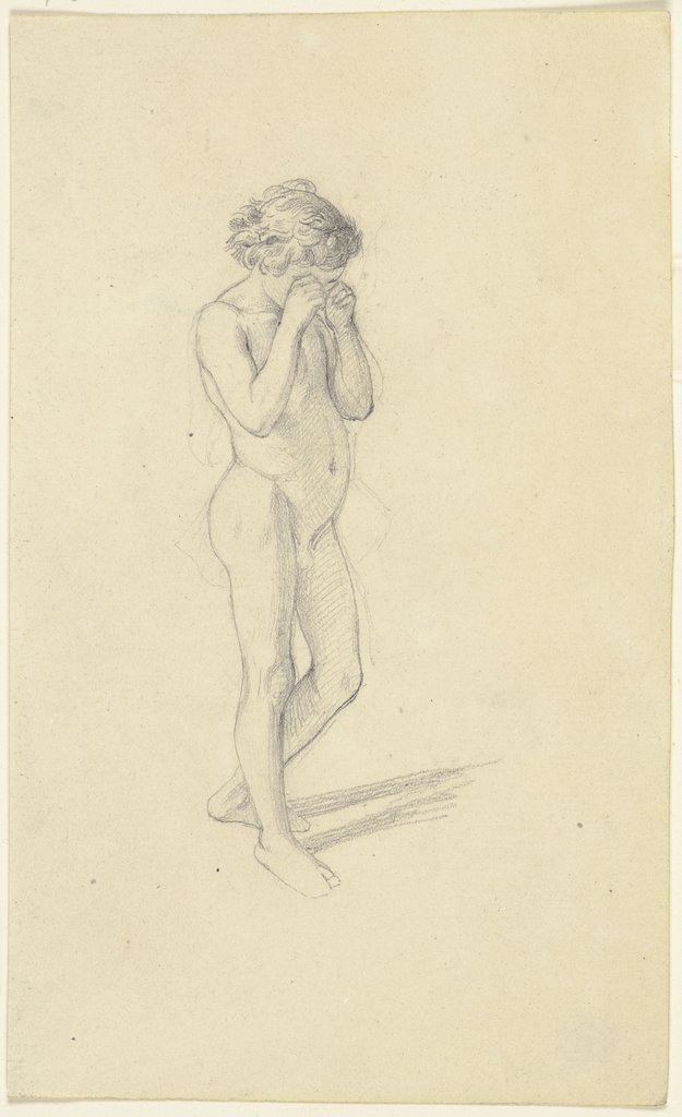 Nude of a boy, crying, Jakob Becker
