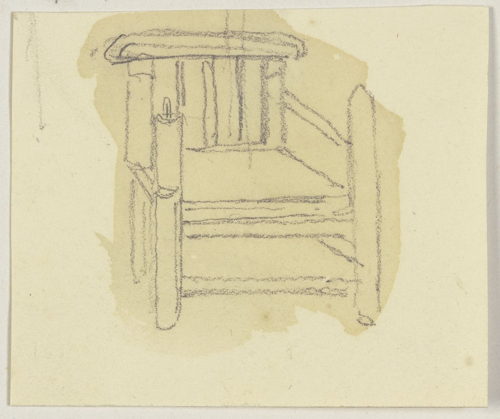 Wooden chair, Jakob Becker