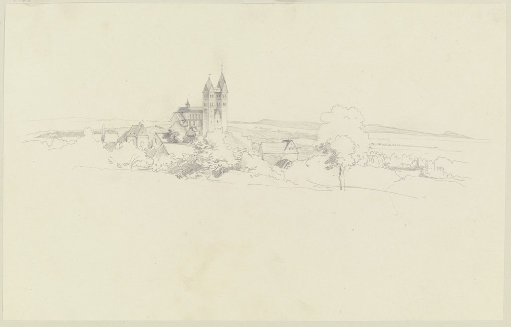 Dietkirchen bei Limburg an der Lahn mit Blick auf die Stiftskirche St. Lubentius, Jakob Becker