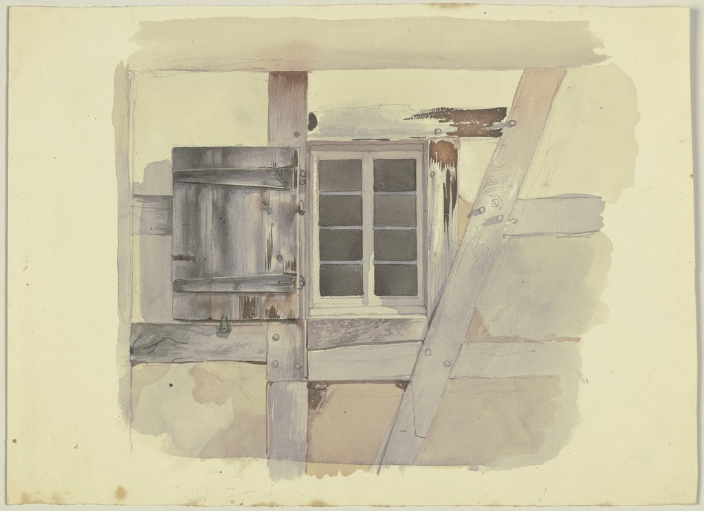 Fenster eines Fachwerkhauses, Jakob Becker