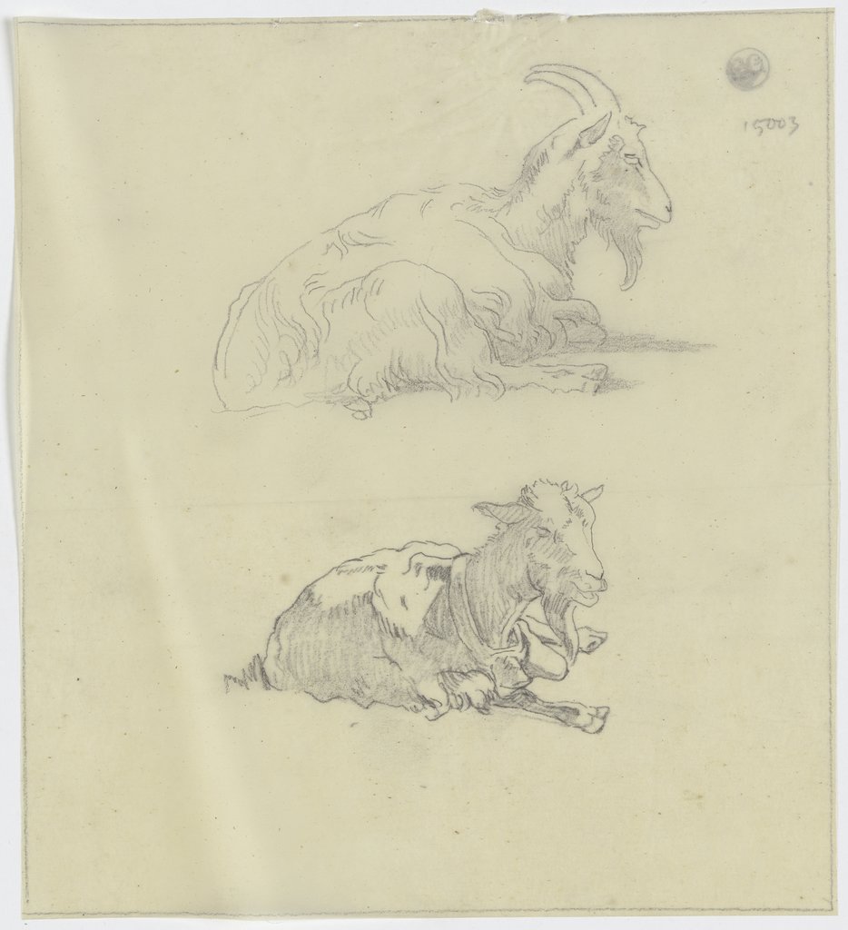 Two goats, Jakob Becker