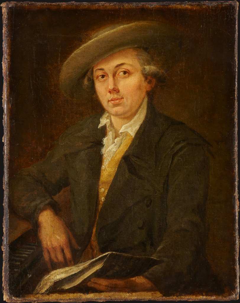 Bildnis eines Musikers (Porträt des Komponisten Joseph Martin Kraus?), Johann Georg Schütz