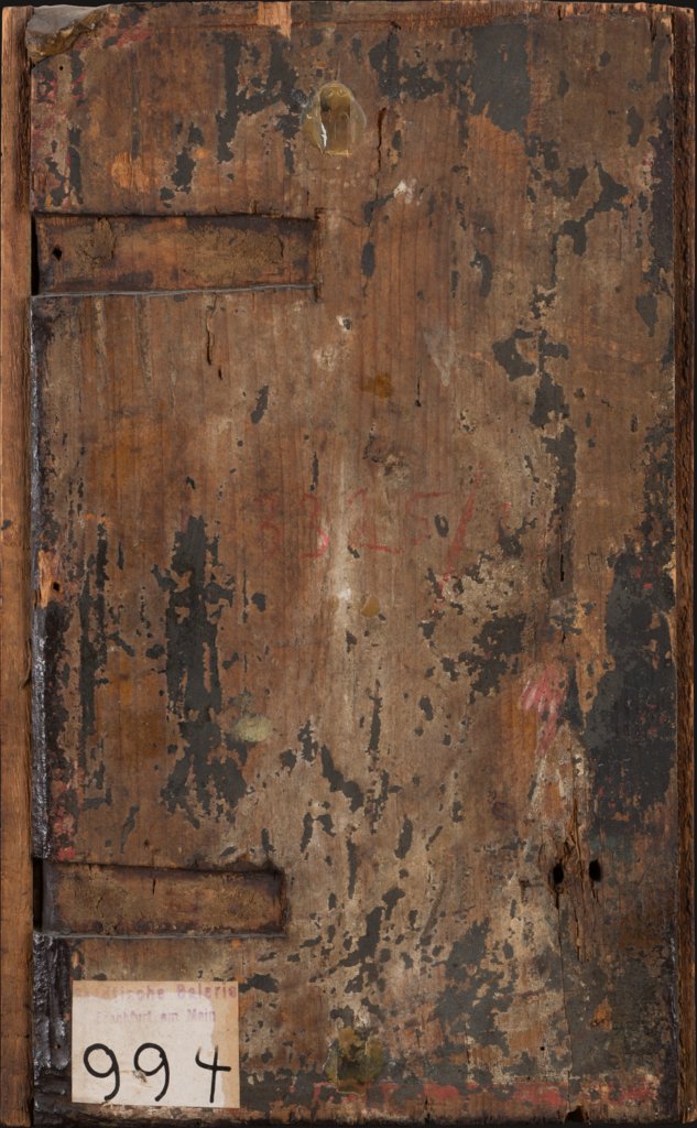 Angle of the Annunciation (fragment, utterly destroyed), Older Master of the Aachen Wardrobe Doors