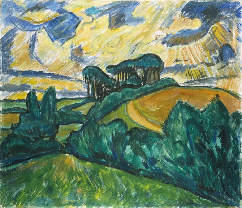 Landscape in Holstein, Erich Heckel