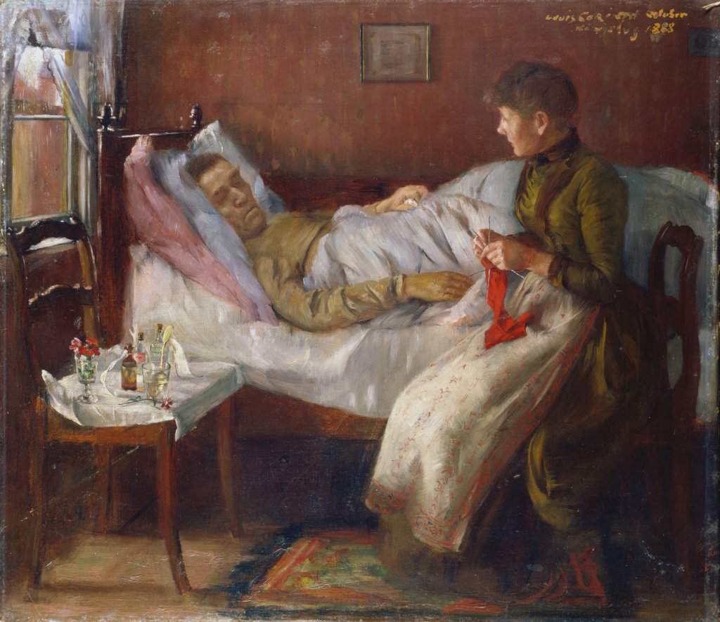 The Artist’s Father in his Sickbed, Lovis Corinth