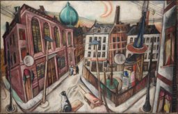 Max Beckmann, Die Synagoge in Frankfurt am Main, 1919