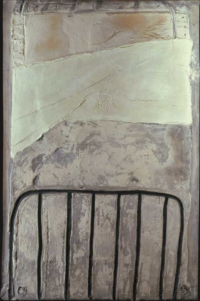 Grand blanc à la cage, Antoni Tàpies