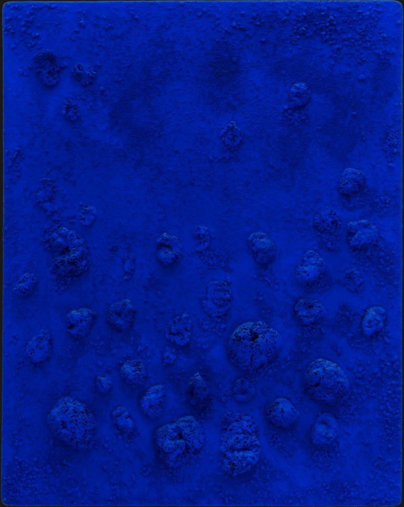 Yves Klein, Relief Eponge Bleu, 1960. Staedel Museum.