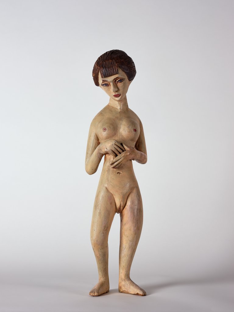 Sad Woman; Standing Female Nude; Nude Girl, Ernst Ludwig Kirchner