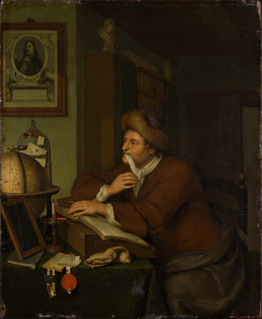 Ein Gelehrter an seinem Schreibtisch, Frans van Mieris d. J.