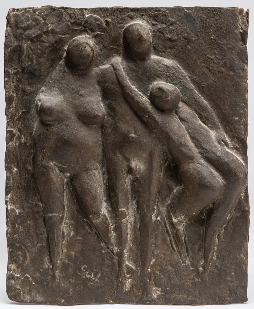 Mann mit zwei Frauen, Gustav Seitz