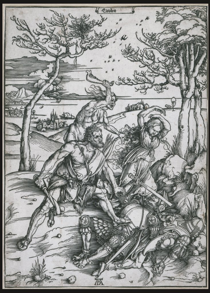Ercules (Herkules tötet die Molioniden; Herkules und Cacus), Albrecht Dürer