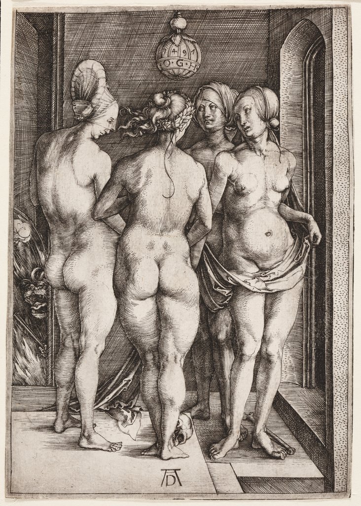 Vier nackte Frauen (Die vier Hexen), Albrecht Dürer