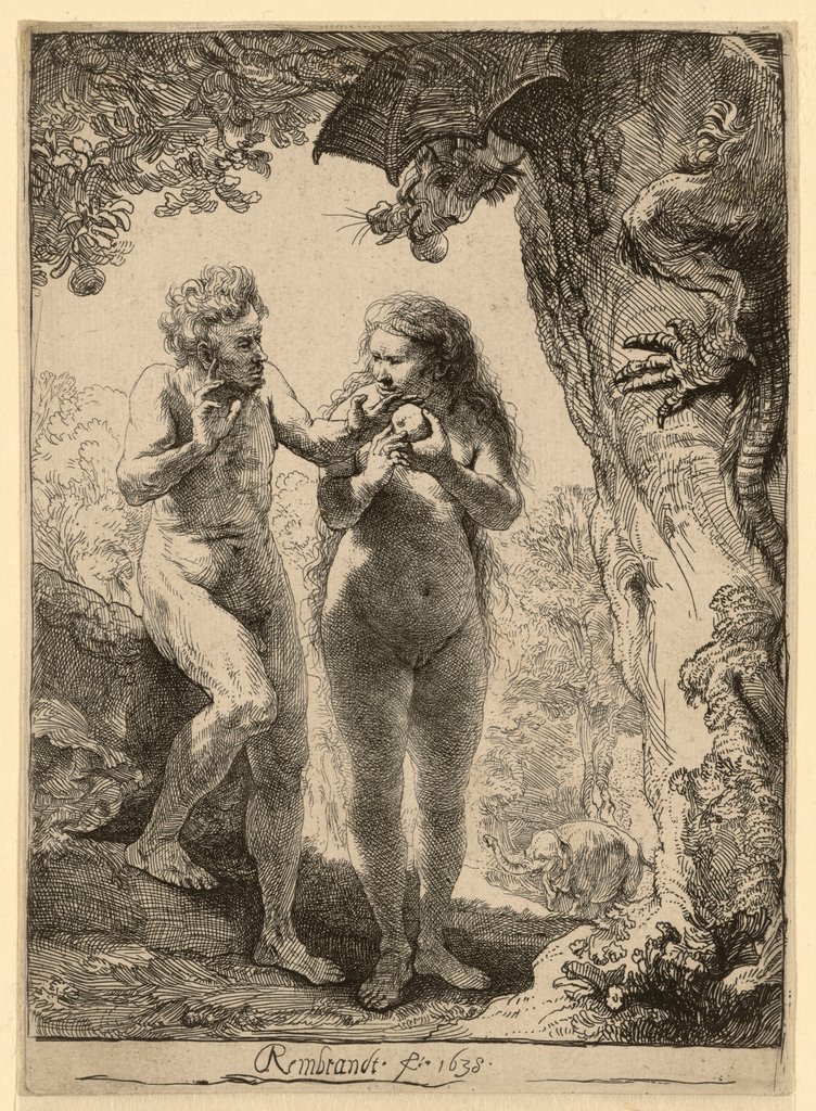 Adam and Eve, Rembrandt Harmensz. van Rijn