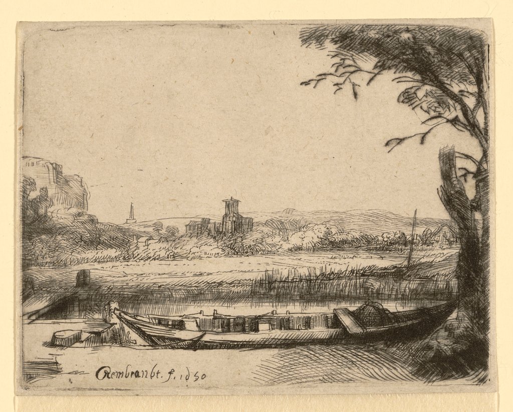 Landschaft mit Torbogen-Ruine - Digitale Sammlung