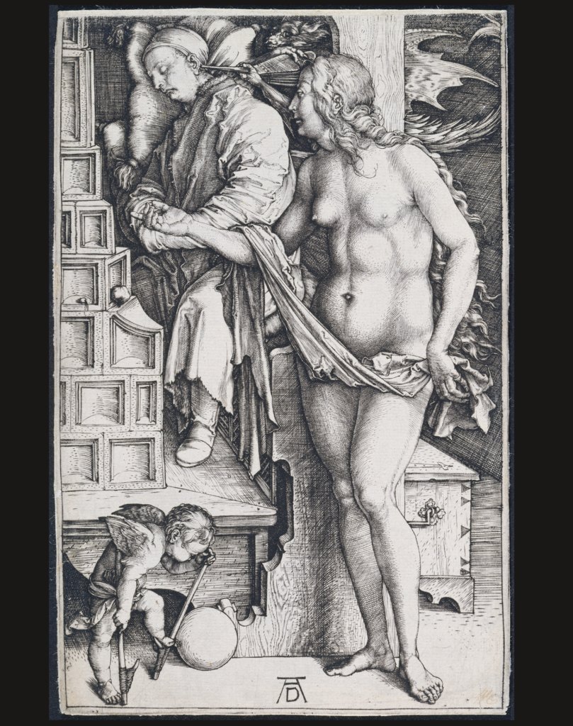 Die Versuchung des Müßiggängers (Der Traum des Doktors), Albrecht Dürer