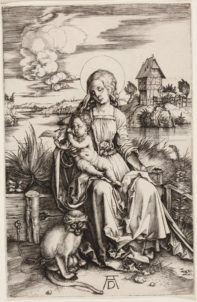 Virgin and Child with the Monkey, Albrecht Dürer
