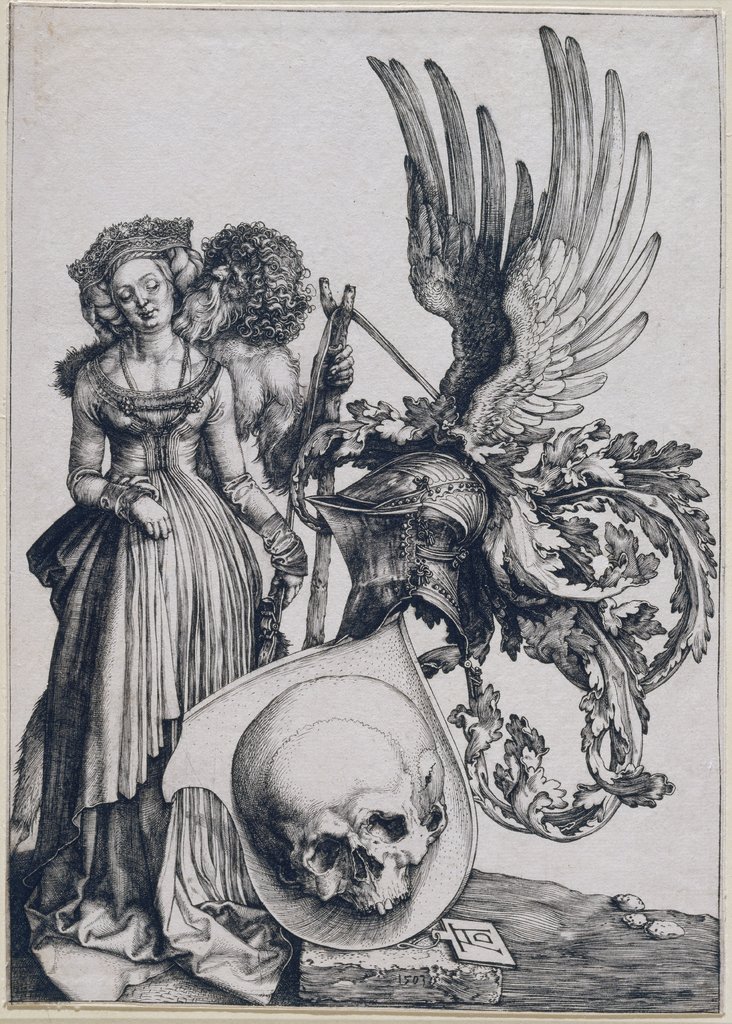 Das Wappen mit dem Totenkopf, Albrecht Dürer