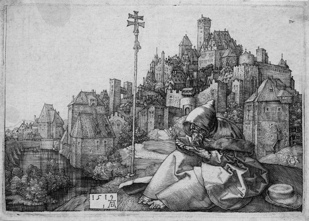 Der heilige Antonius vor der Stadt, Albrecht Dürer