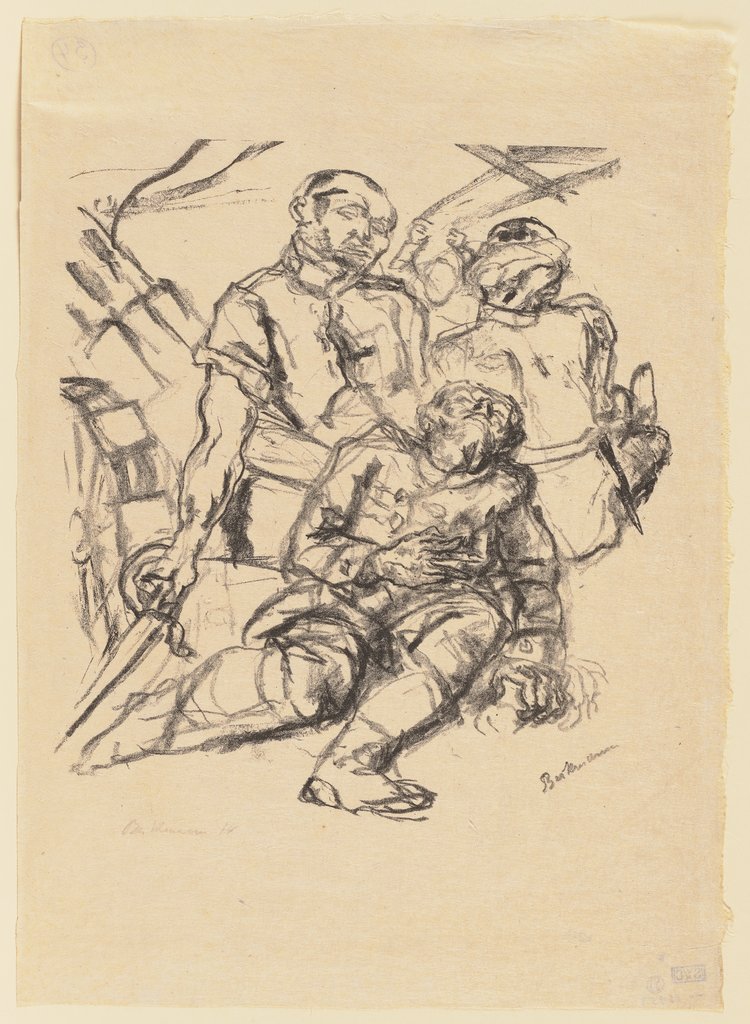 Gefallene Soldaten, Max Beckmann