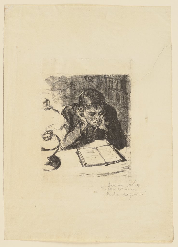 Man Reading II (Self-Portrait), Max Beckmann