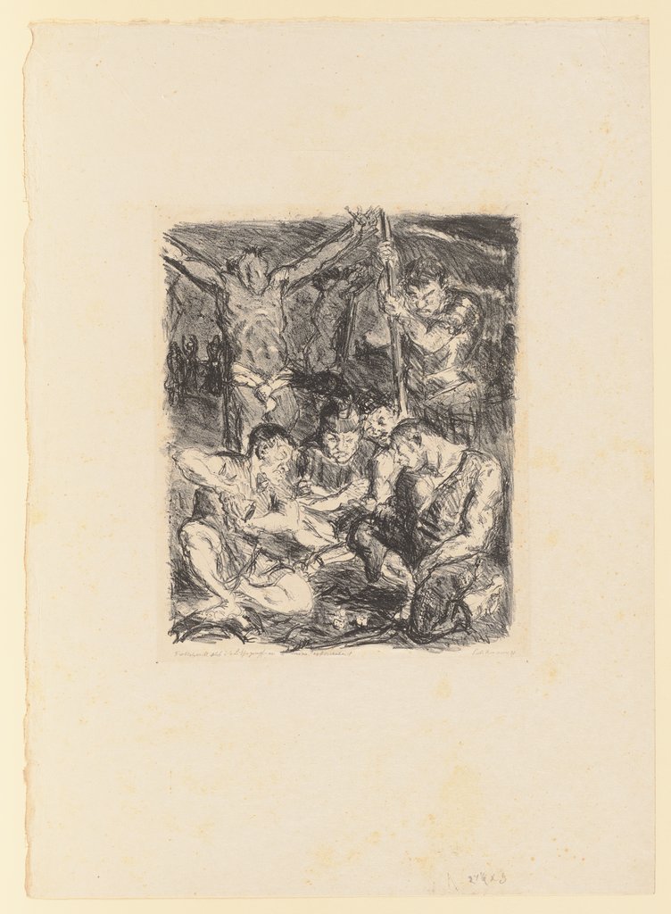 Die Würfler unter dem Kreuz, Max Beckmann