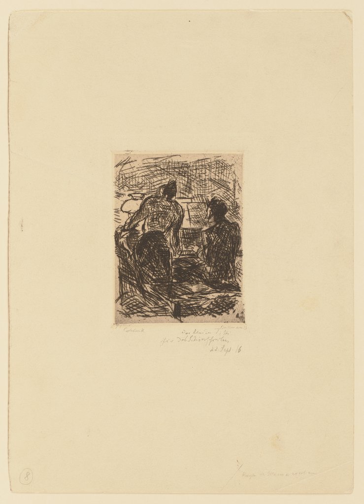 Am Klavier, Max Beckmann