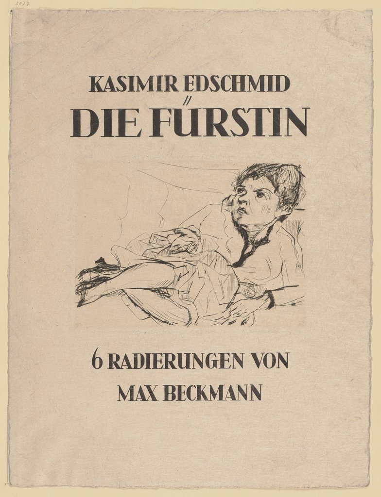 Frau auf dem Sofa (Fridel Battenberg), Max Beckmann