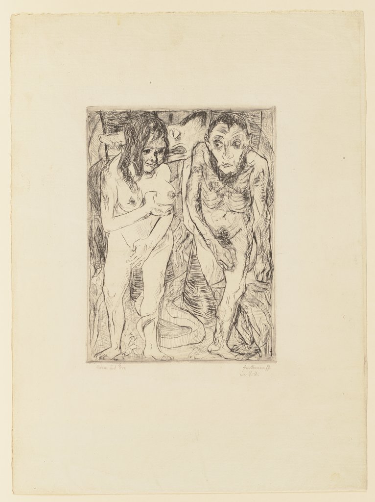 Adam und Eva, Max Beckmann