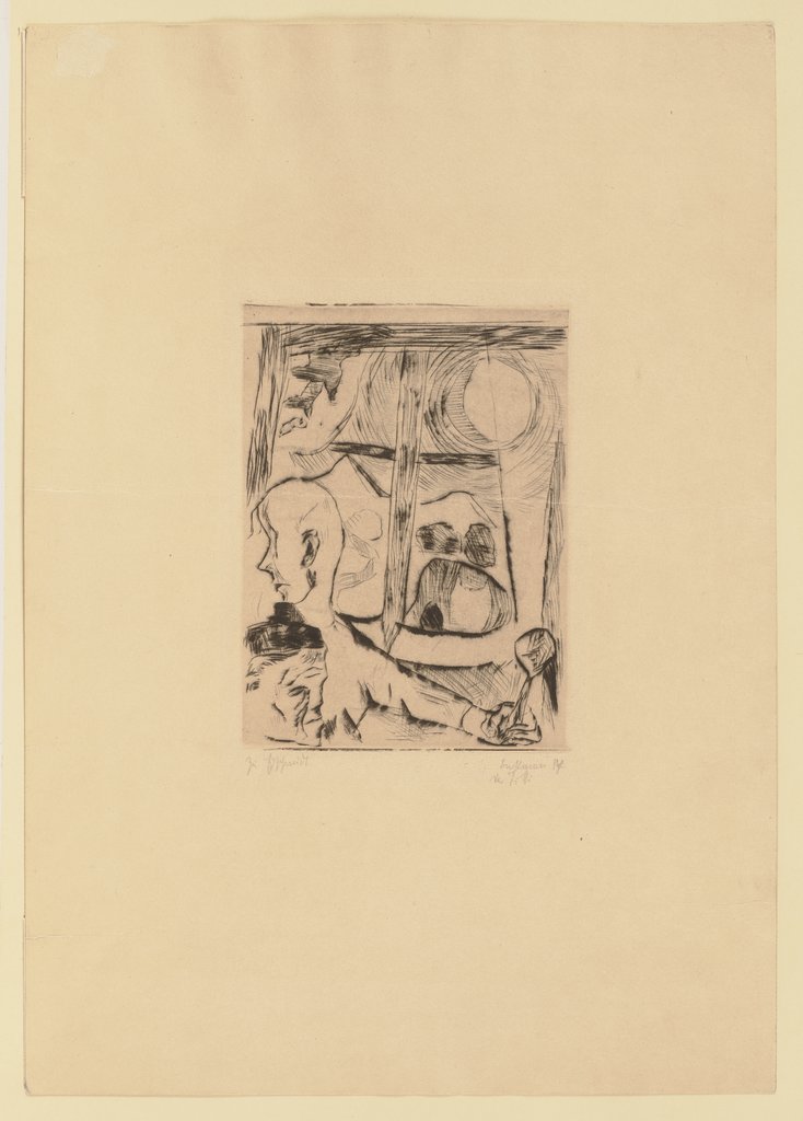 Die Fürstin: Illustration zu Kapitel 3, Max Beckmann