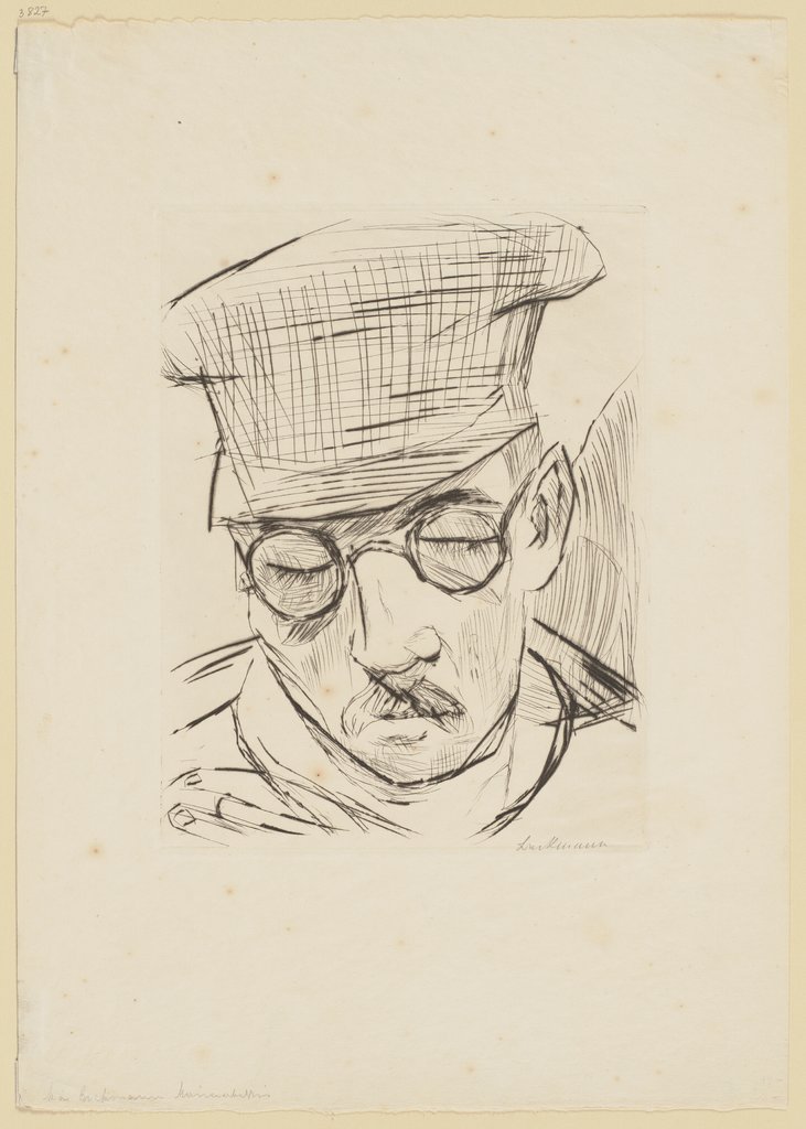 Man with Cap and Glasses, Max Beckmann