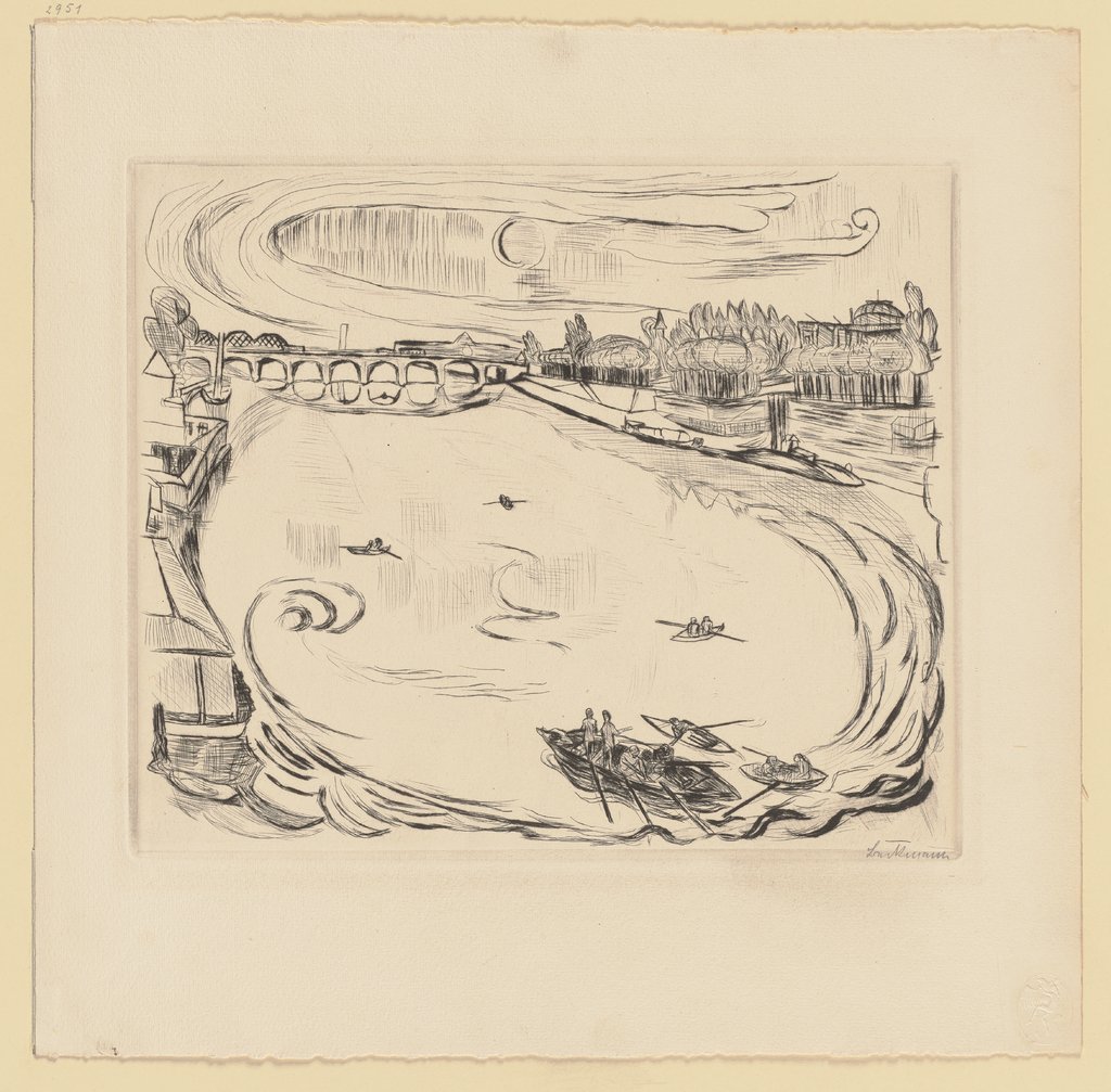 Mainlandschaft, Max Beckmann