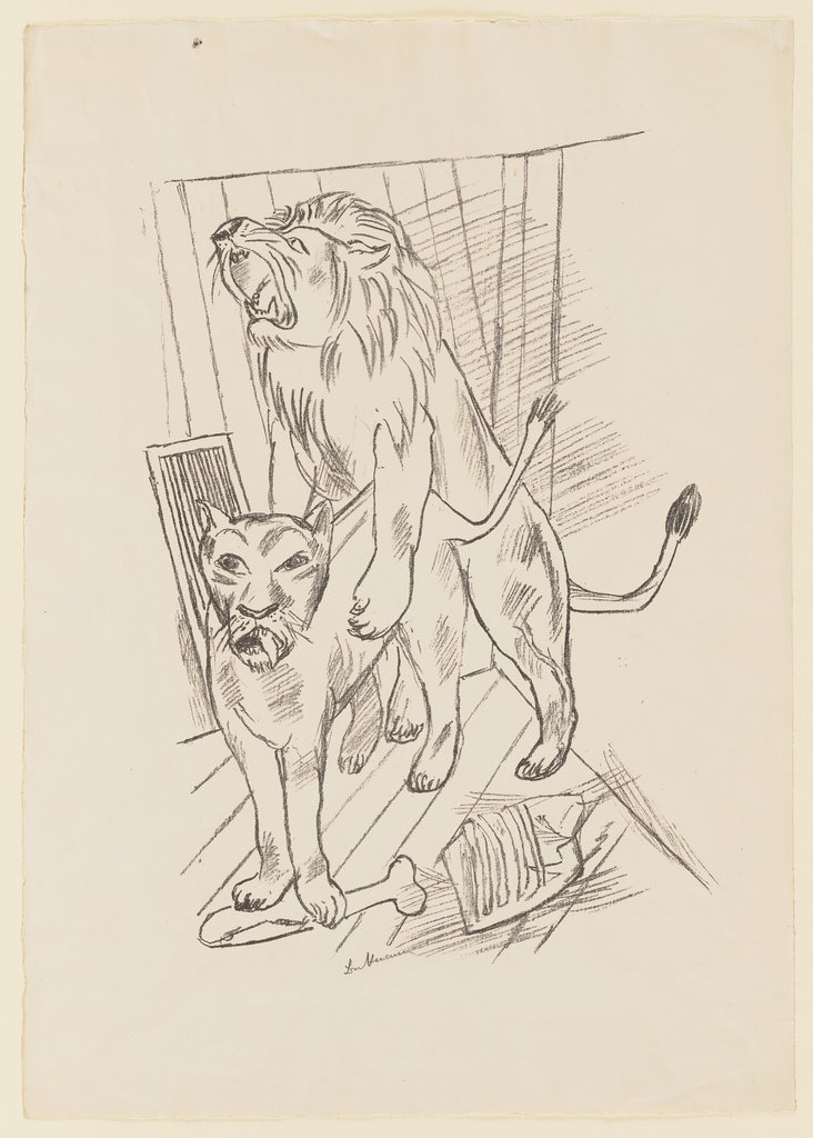 Löwenpaar, Max Beckmann